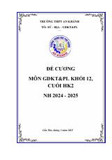 Đề cương ôn tập Học kì 2 KTPL 12 năm 2024–2025 trường THPT An Khánh (Cần Thơ)